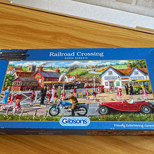Gibsons railroad crossing - railroad,