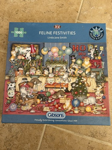 Gibson festive felines 1000 - felines,