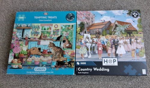 Two jigsaws1000 pieces - , gibsons