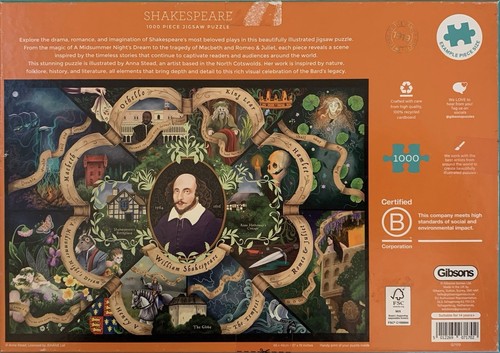 Gibsons 1000 piece - gibsons, shakespeare
