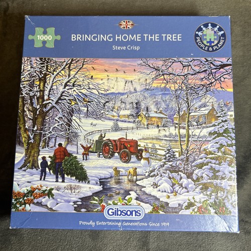 Gibsons bringing home the tree - bringing,